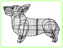 Corgi Animal Topiary Frame Corgi Animal Topiary Frame
