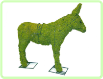 Donkey Animal Topiary Frame 18" x 20" x 6"