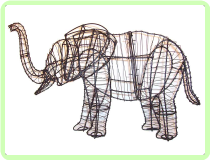 Elephant Animal Topiary Frame