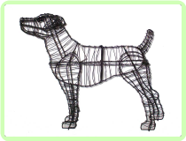 Jack Russell Animal Topiary Frame Jack Russell Animal Topiary Frame