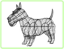 Scottie Animal Topiary Frame Scottie Animal Topiary Frame
