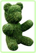 Bear Sitting Animal Topiary Frame Custom made to your specifications call for price.