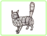 Cat, Walking Animal Topiary Frame