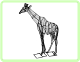Giraffe Animal Topiary Frame