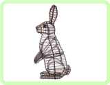 Rabbit, Sitting Upright Animal Topiary Frame