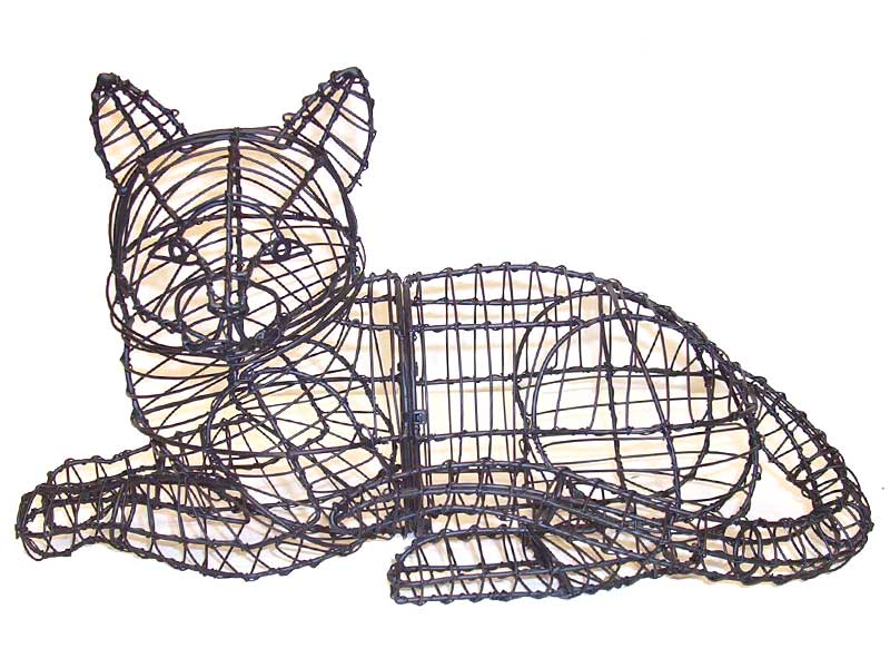 Cat, Lying Animal Topiary Frame